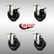 Service Caster 5 Inch 316SS Soft Rubber Wheel Swivel Top Plate Caster Lock Brakes SCC, 2PK SCC-SS316TTL20S514-SRS-2-S-2 - alternate 1